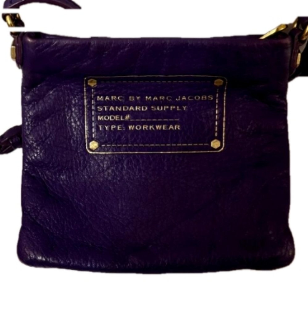 Marc by Marc Jacobs Purple Crossbody Bag with Gold Hardware